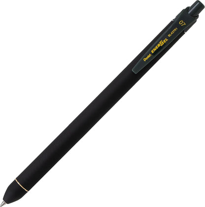 Pentel EnerGel Kuro Liquid Gel Pen, (0.7mm) Medium line, Black Ink, 5 Pack