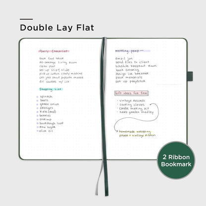 &And Per Se Lined Journal Notebook, 160 Pages, A5 5.7 x 8 inches College Ruled Thick Paper Notebook Journals for Writing, Hardcover Notebooks for Women Men Office School (1 Pack, Green) - Colors A