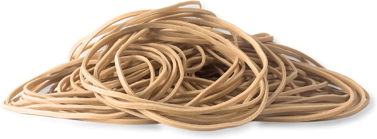Alliance Rubber 26649 Advantage Rubber Bands Size #64, 1/4 lb Box Contains Approx. 80 Bands (3 1/2" x 1/4", Natural Crepe) Beige