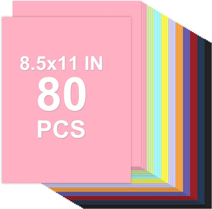 Cardstock 8.5 x 11, Thick Printer Paper 75 lb/200 gsm, 40 Sheets Card Stock White, Heavy Card stock, White CardStock Paper for Invitations, Diy Cards, Business Cards, Menus, Crafts, Drawing etc