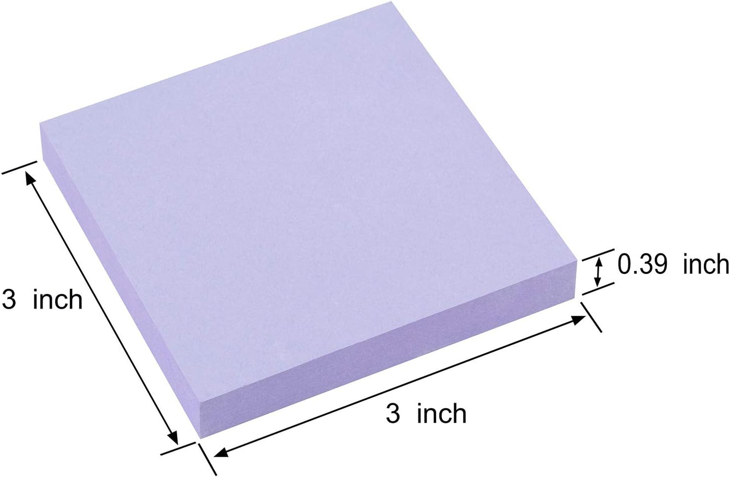 ZCZN 400 Sheets Pop-up Sticky Notes, 3 x 3 Inches, 4 Pads Bright Color Self-Stick Notes, 100 Sheets/Pad, Pink