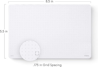 Notsu Graph Notepads 11 x 17 inch | Large Graphing Double Sided Drafting Pads with 1/4" Quad Grid Premium Thick Paper 120gsm