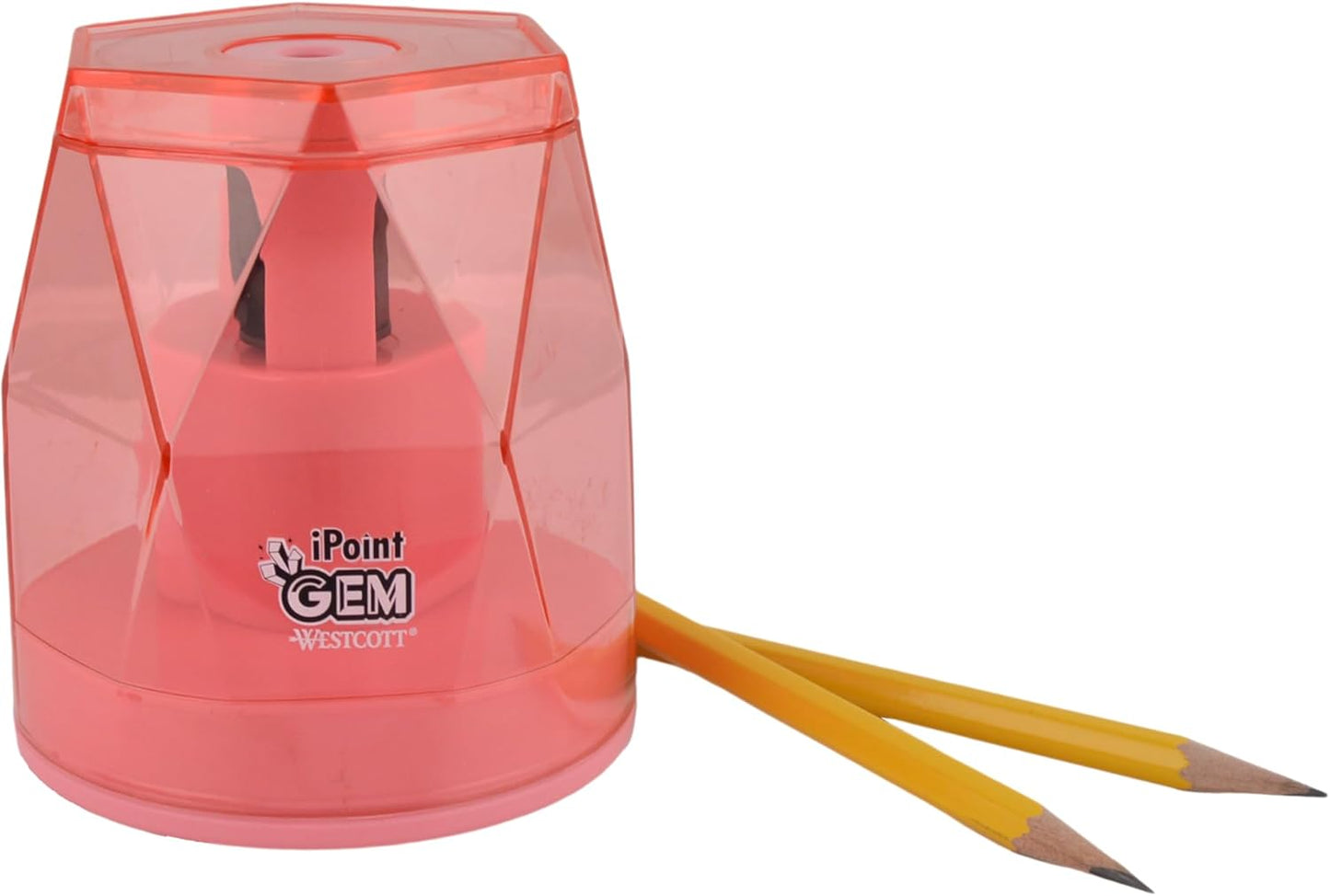 Westcott iPoint® GEM Battery Pencil Sharpener, Neon Green (00577)