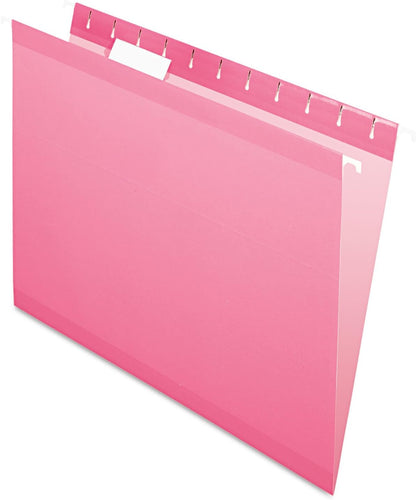 Pendaflex Reinforced Hanging File Folders, Letter Size, Bright Green, 1/5 Cut, 25/BX (4152 1/5 BGR)