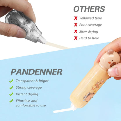 Correction Tape, Mini Retractable Correction Tape Pen, with Aesthetic Cute Cat Paw Applicator,for Back To School Office Supplies.