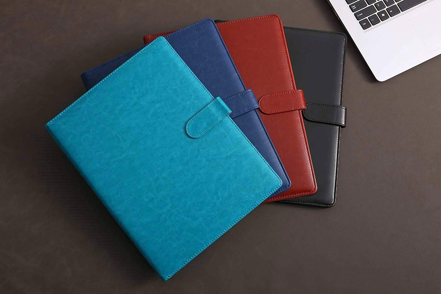 Clipboard Folder Padfolio A4, Mymazn Writing Portfolios Faux Leather Clipboards with Cover for Legal Pad Holder Letter Size 8.5 x 11 for Business Conference Notepad Clip Board (Gray Green)