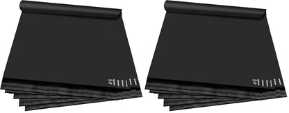 KKBESTPACK 100 Pcs 12x15.5 Poly Mailer Envelopes Shipping Bags Self Adhesive Waterproof Bags (Black), 12 x 15.5