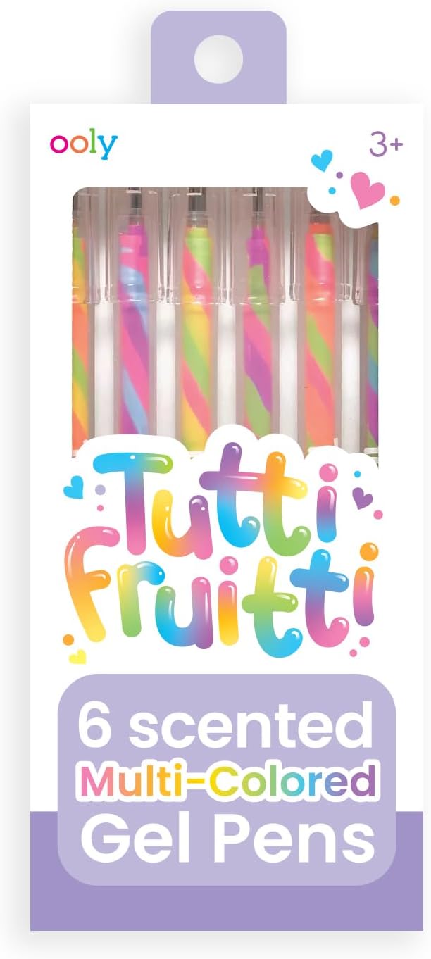 Ooly Scented Yummy Yummy Glitter Gel Pens Set of 12-1.00mm NIB Scented Glitter Pens for Kids and Adults, Art and Stationery Supplies