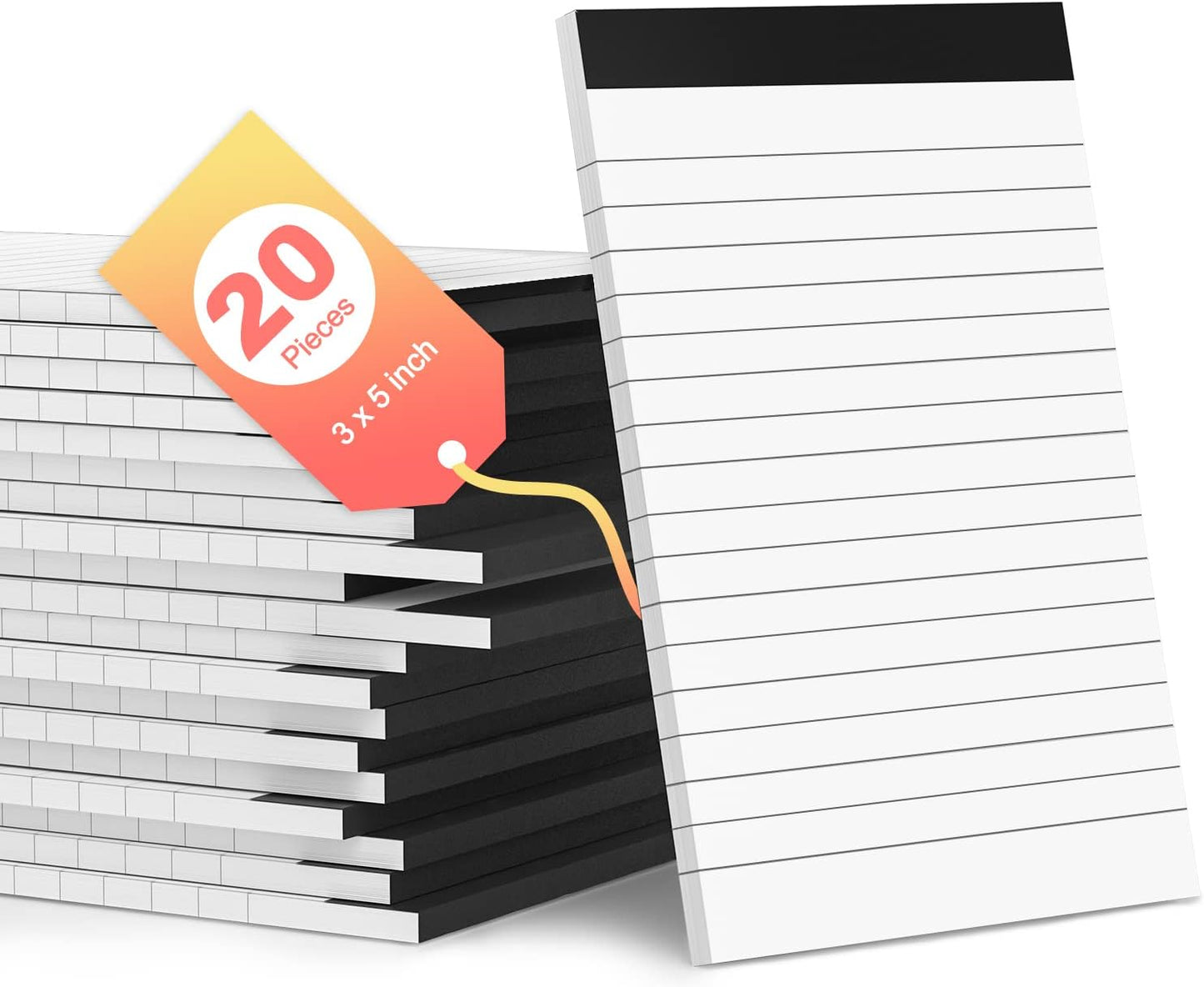 10 Pack Small Note Pads 3x5 Lined Writing Pads Mini Notepads Small Pads of Paper 3x5 With 30 Sheets per Notepad 80Gsm Paper Pads Mini Legal Pads 3x5 Inch Pocket Notebook for Taking Notes and Reminders