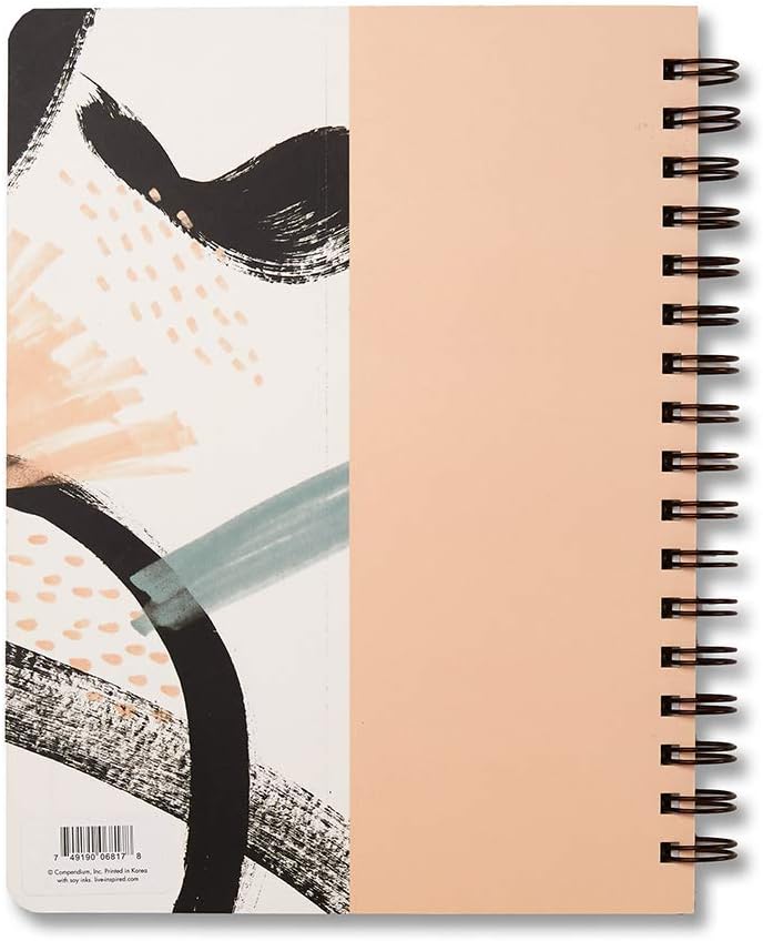 Compendium Spiral Notebook – Expect the Best Things to Happen Today – A Designer Spiral Notebook with 192 Lined Pages, College Ruled, 7.0" W x 9.25" H