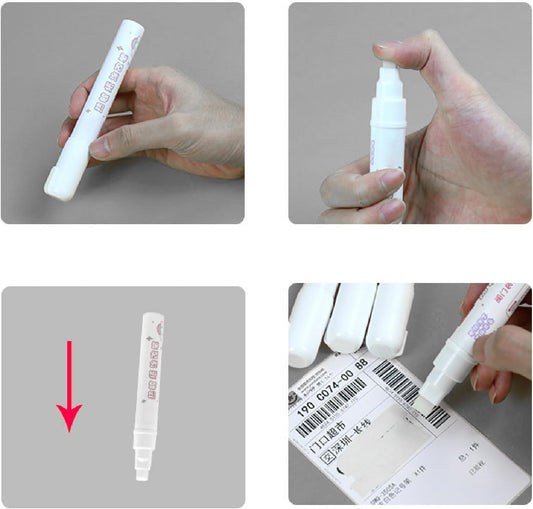 Eraser Pen Thermal Paper Correction Liquid Pen Quick Drying Correction Fluid for Identity Information Shipping Address
