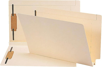 Smead 37276 Heavy W-Fold Expansion Folders Two Fasteners End Tab Legal Manila 50/Box