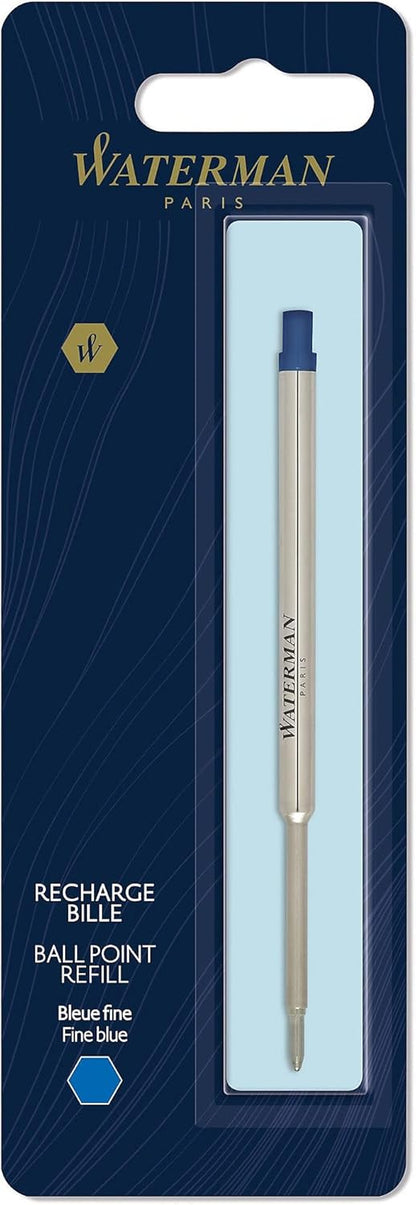 Waterman Ballpoint Pen Refill, Fine Tip with Black Ink, 1 Count