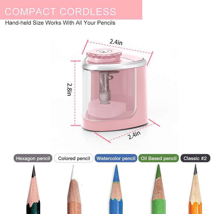Aogwat Pencil Sharpener Electric Pencil Sharpener for Kids, Blade to Fast Sharpen, Suitable for No.2/School/Classroom/Office/Home (Black)