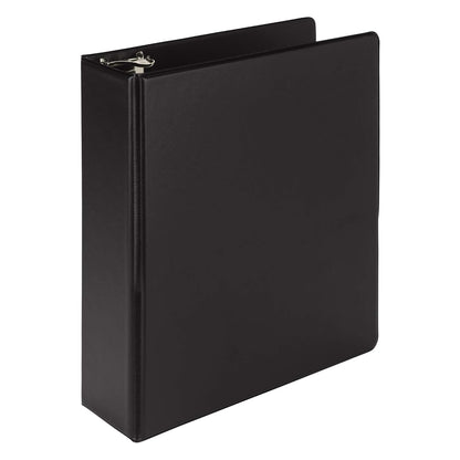 Samsill Economy 3 Ring Mini Binder, 1-Inch Round Ring Binder, Holds 100 Sheets, Black, 6 Pack (MP32300)