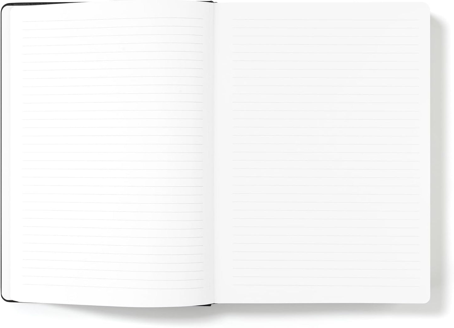 Wykeham's Executive Notebook – 8.5" x 12" – Customization Available (Personalized Black – Lined)