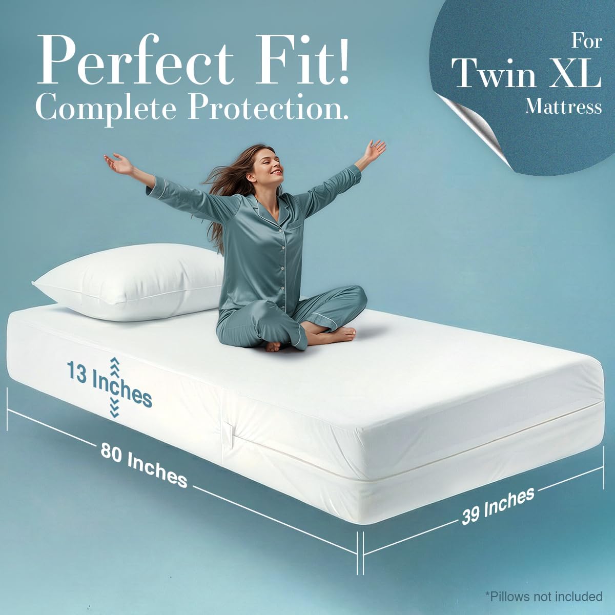 Utopia Bedding Mattress Protector Zippered California King Size, 100% Waterproof Bed Bug and Dust Mite Proof Mattress Encasement, Absorbent 6 Sided Mattress Cover