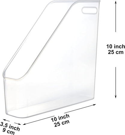 Youngever 3 Pack File Folder Bin Storage, Plastic File Folder Bin Organizer with Handle