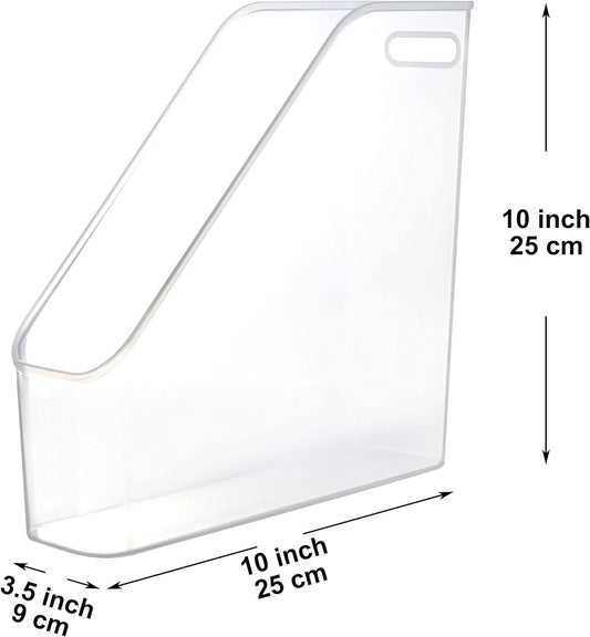 Youngever 3 Pack File Folder Bin Storage, Plastic File Folder Bin Organizer with Handle