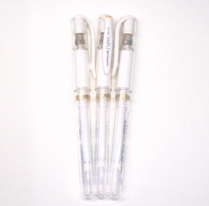 Uni-Ball UM 153 Signo Broad Point Gel Pen - White - Pack of 3, Limited Edition