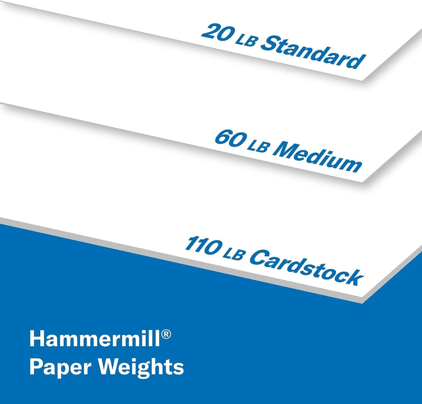 Hammermill White Cardstock, 110 lb, 8.5 x 11 White Cardstock - Thick Card Stock, Made in the USA, 168380C, 3 Pack (600 Sheets)
