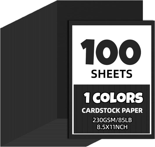 100 Sheets 8.5 x 11 Colored Cardstock,Assorted Colored Cardstock 50 Colors 180GSM/65LB Multicolor Construction Paper for DIY Crafts, School Supplies,Party Decorations (Mix color 100Pcs)