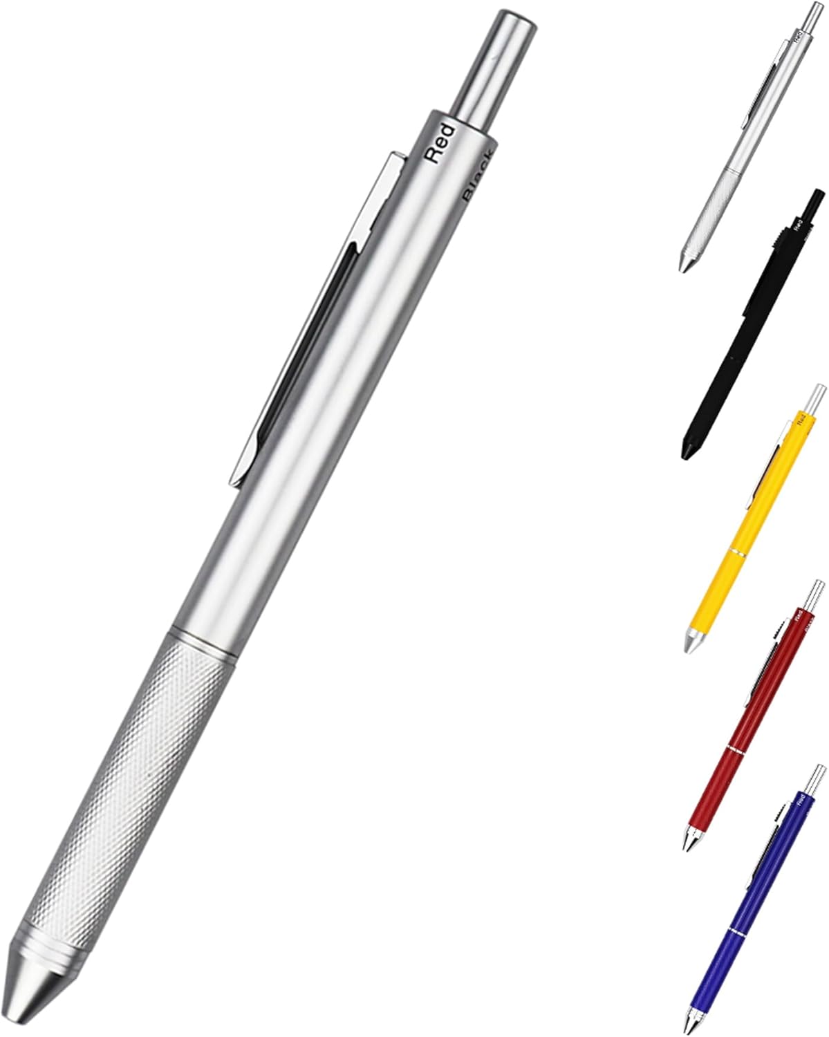 DUNBONG Ballpoint Metal D1 Refill for Multifunction Pen, Black pack of 5 pieces (Black)