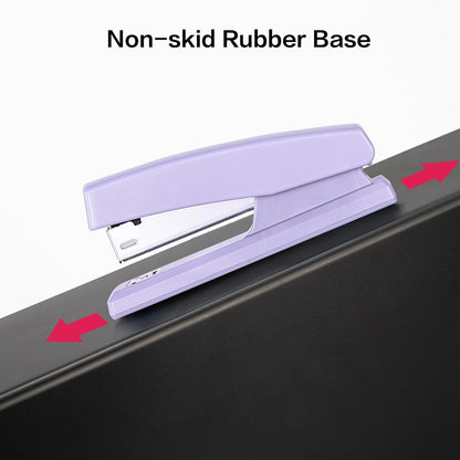 Deli Stapler, Desktop Staplers with 640 Staples, Office Stapler, 25 Sheet Capacity, White