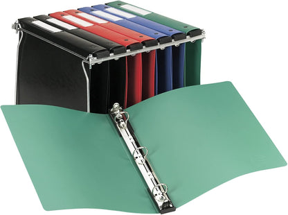 Avery Hanging Storage 3 Ring Binder, 1 Inch Round Rings, 1 Blue Binder (14800)