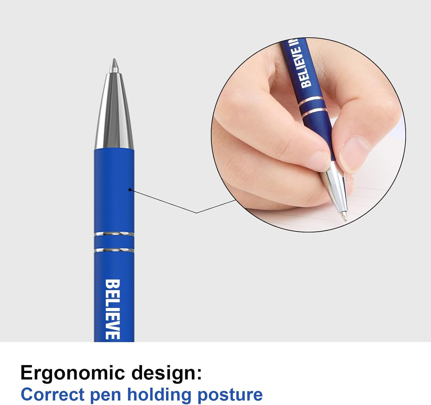 Actsun Funny Pens - 12 Pack Fine Point Smooth Writing Pens with Inspirational Tips, Black Ink, Touch Stylus Screens, Motivational Gift for Office & Desk Accessories
