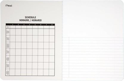 Mead Composition Books/Notebooks, Wide Ruled Paper, 100 Sheets, 9-3/4" x 7-1/2", 3 Pack (38063)