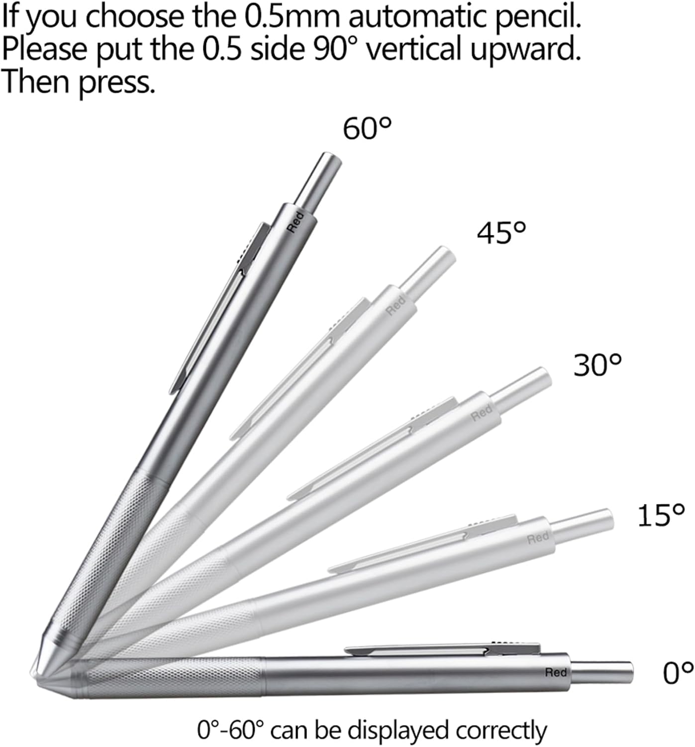DUNBONG Ballpoint Metal D1 Refill for Multifunction Pen, Black pack of 5 pieces (Black)