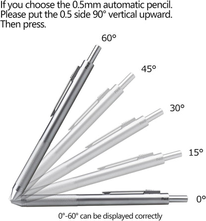 DUNBONG Ballpoint Metal D1 Refill for Multifunction Pen, Black pack of 5 pieces (Black)