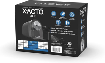 X-ACTO XLR Electric Pencil Sharpener, Black, 1 Count - Back to School, Teacher, Classroom Supplies