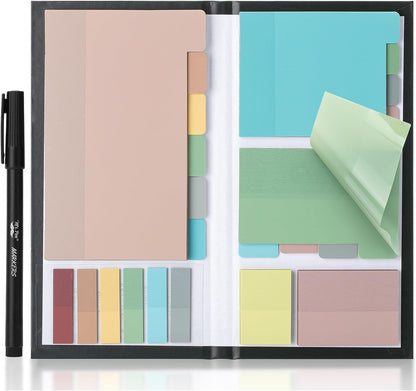 Mr. Pen- Sticky Notes Set, 410 Pack, Ruled, Dotted & Blank Notes with 150 Index Tabs, Divider Sticky Pads for Bible Study, Office, School, Planning, Journaling & Organization
