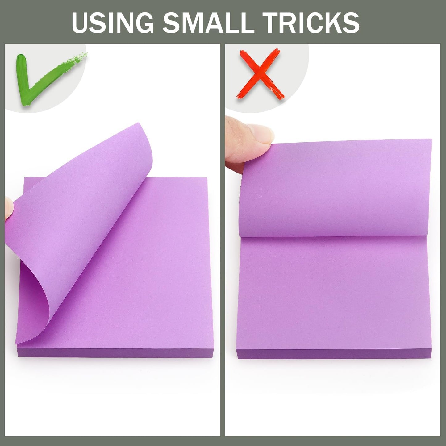 Sticky Notes 3x3 Self-Stick Notes Bright Colors Sticky Notes 4 Pads 100 Sheets/Pad (Yellow)