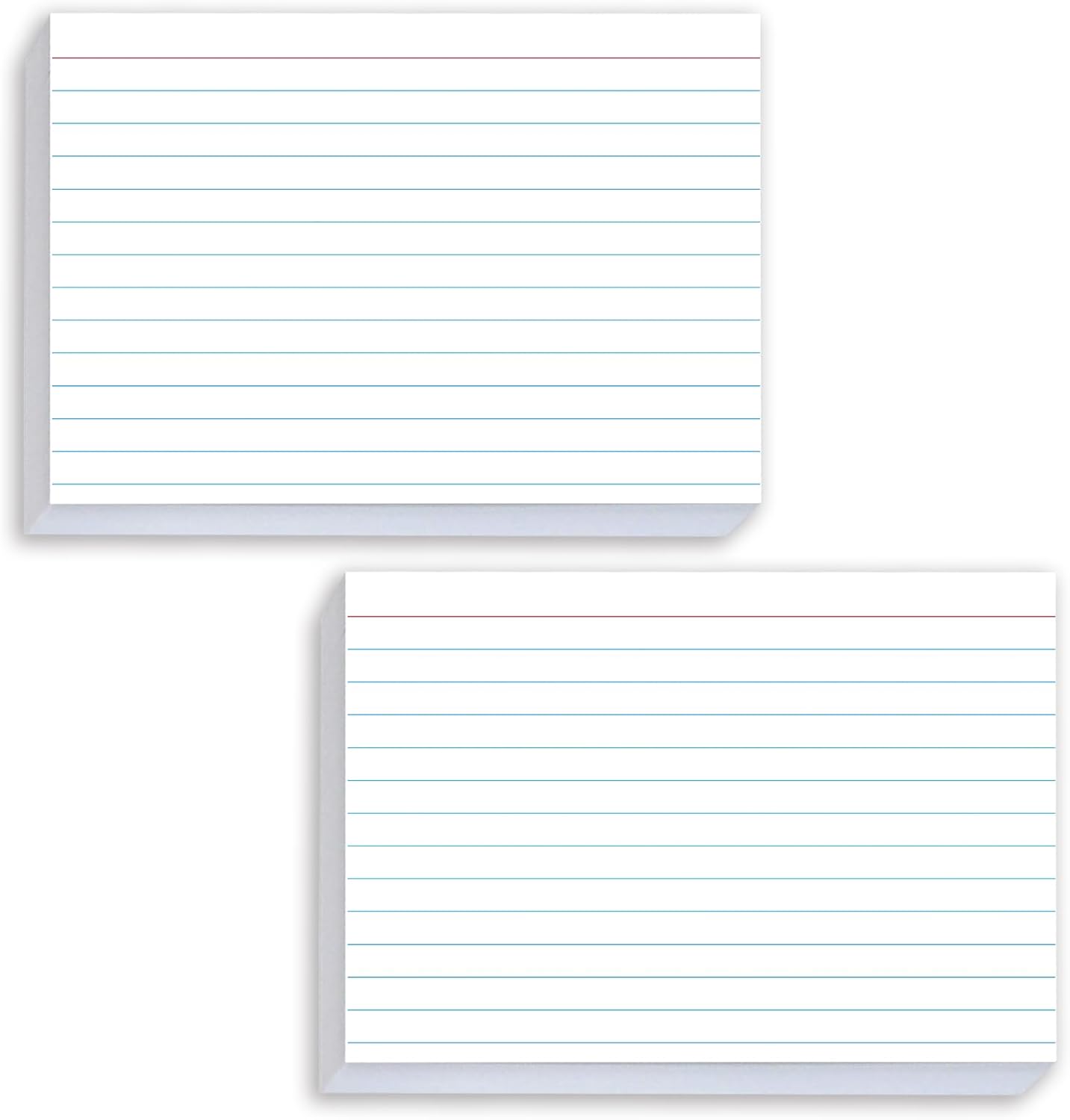 White Index Cards 5x7 Ruled, 50 Pcs File Note Cards, Lined Index Cards, Study Cards, Flashcards for Studying, Notecards for Studying, Note Taking and To Do List