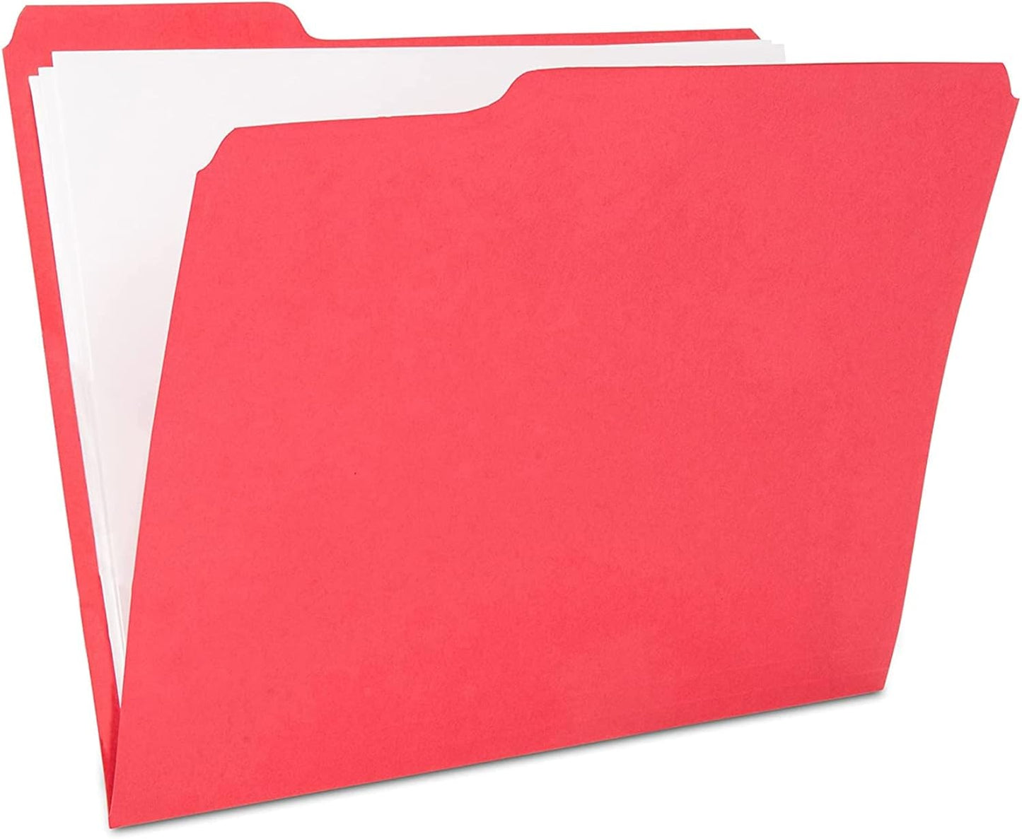 The File King 1/3 Cut File Folders Letter Size - 100 Pack | Manilla Folders 8.5 x 11 | Assorted 3 Tabs | Heavy Duty 11-Point Fiber | Made in USA | Undercut Front Style | Easy Labeling & Organization