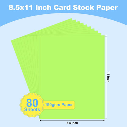 40 Sheets Colored Cardstock, 8.5 x 11 Construction Paper, Black Card Stock Paper, Cardstock Printer Paper for Halloween,Mothers Day, Christmas, Wedding Invitations, DIY Cards, Photo, Art and Crafts
