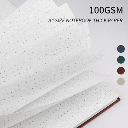 Lined Notebook Spiral Notebook 8.5" x 11"-4 Pack Large Journal Hardcover Notebook 7mm College Ruled Notebook 120 Pages 100 GSM Thick Hardcover Journal for School (LINED, Mult-color)