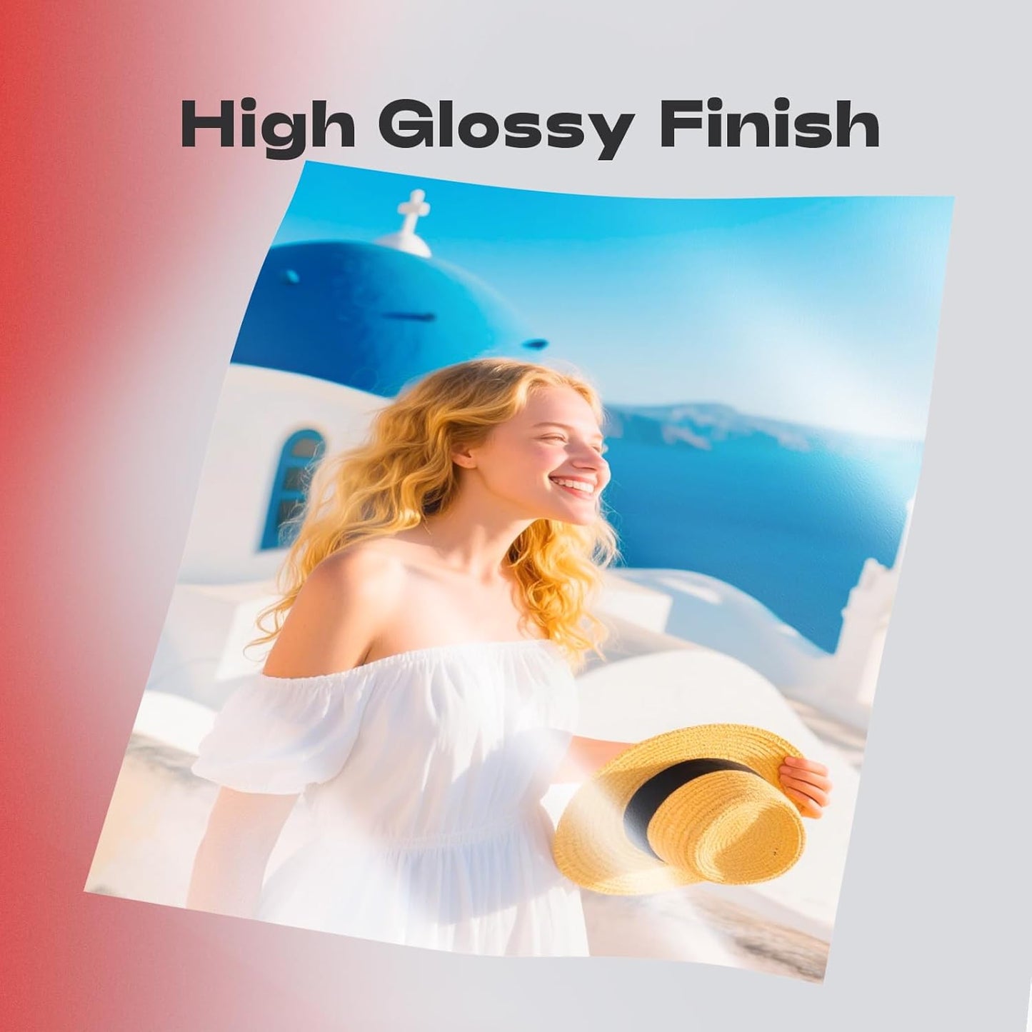 220 Sheets Photo Paper Glossy Inkjet 8.5x11 44lb 160Gsm A4 Letter Size Suitable for All Dye Ink Printers for Calendar Menu Brochure Paper Flyers Paper, Cards