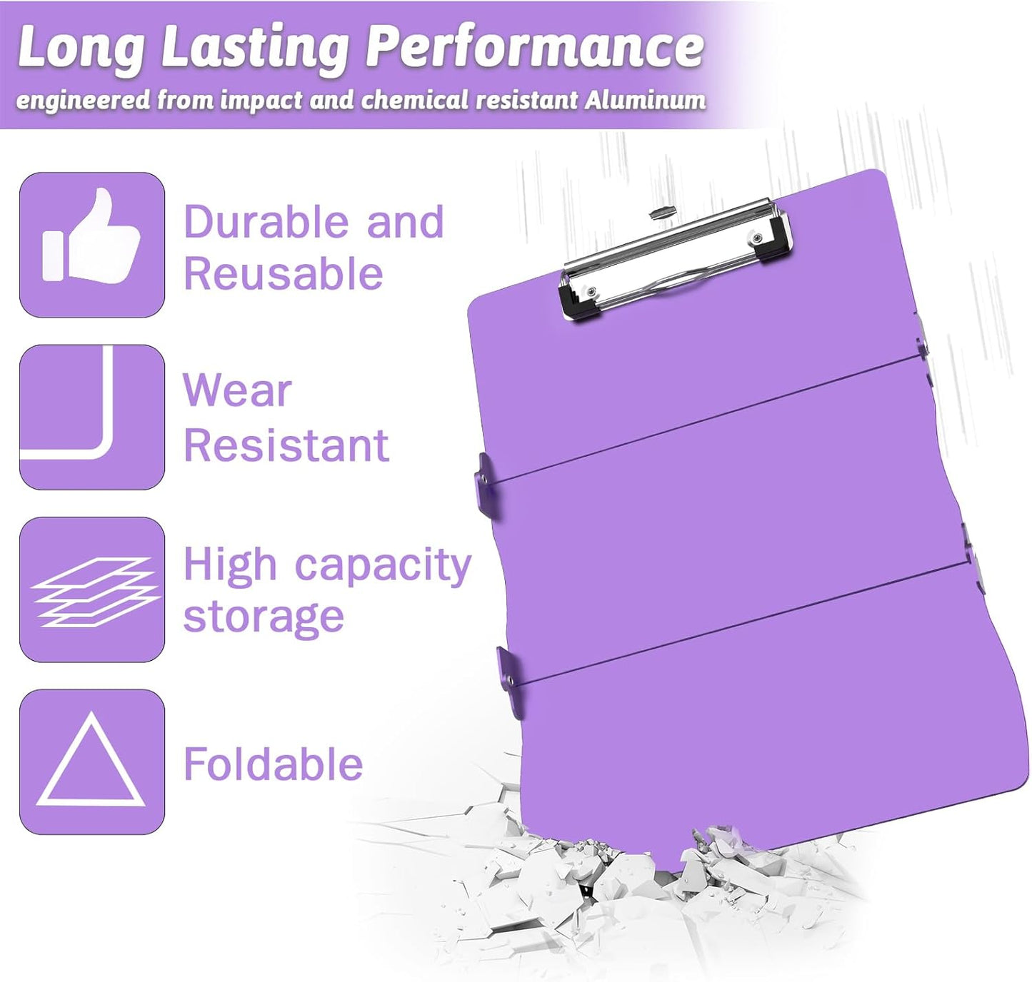 Nursing Clipboard Foldable Clipboard Medical: Edition Cheat Sheets Aluminum 3 Layers Foldable Clipboards Nursing Pocket Size Profile Clip Nurse Clipboards Notepad for Nurses Students and Doctors