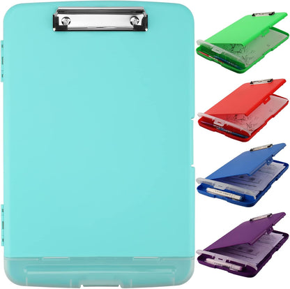 SFLHHDM Purple Clipboard, Clip Boards 8.5x11, Teacher Clipboards with Storage, Plastic Clipboard with Pen Holder, Clipboards Storage for Women Teachers Work, School & Office Supplies