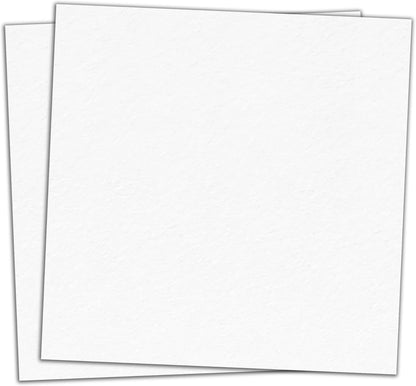 25 Pieces, (110 lb/300 gsm) - White Cardstock 12 x 12, Large Heavy Thick Card Stock Paper, Heavyweight 12x12