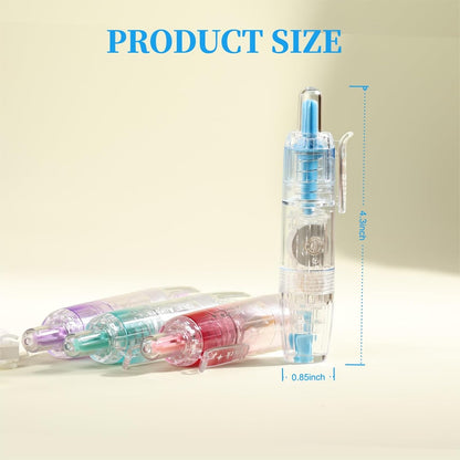Refillable Correction Tape, 157 ft Total – 2 Pre-Filled Dispensers + 6 Snap-In Refills, School & Office Supplies, Pink &Purple