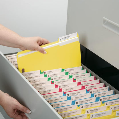 Smead Fastener File Folders, Reinforced 1/3-Cut Tabs, 2 Fasteners, Letter Size, Blue, 50 per Box (12040)