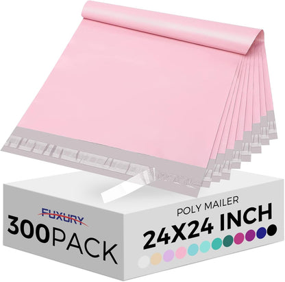 Fuxury Poly Mailers 10x13 Inch 50 Pcs, Waterproof Shipping Bags for Clothing, Strong Adhesive Shipping Envelopes for Small Business Suppliers, Self Seal Mailers Poly Bags Mailing Envelopes Purple