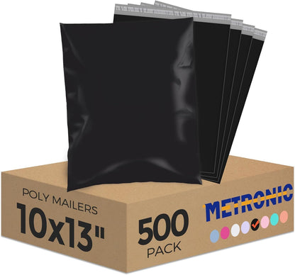 Metronic White Poly Mailers 14.5x19 100 Pack, Large Shipping bags Self-Seal Shipping Envelopes , Packaging Envelope for Small Business, Boutique, Clothing