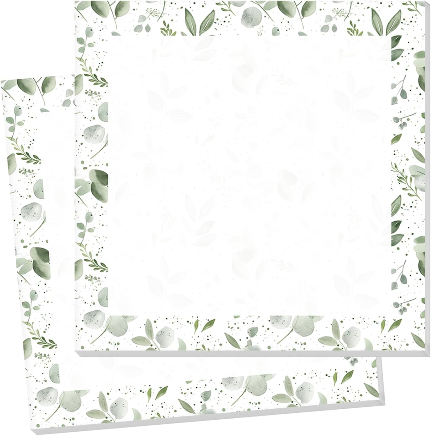 Sticky Notes 3x3 Inch, 2 Pads Cute Self-Stick Note Pads, Strong Adhesive Notepads for Office, Home, School, Organization and Reminders Watercolor Wildflowers