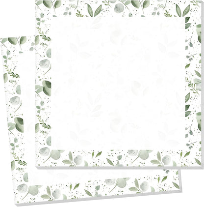 Sticky Notes 3x3 Inch, 2 Pads Cute Self-Stick Note Pads, Strong Adhesive Notepads for Office, Home, School, Organization and Reminders Watercolor Wildflowers
